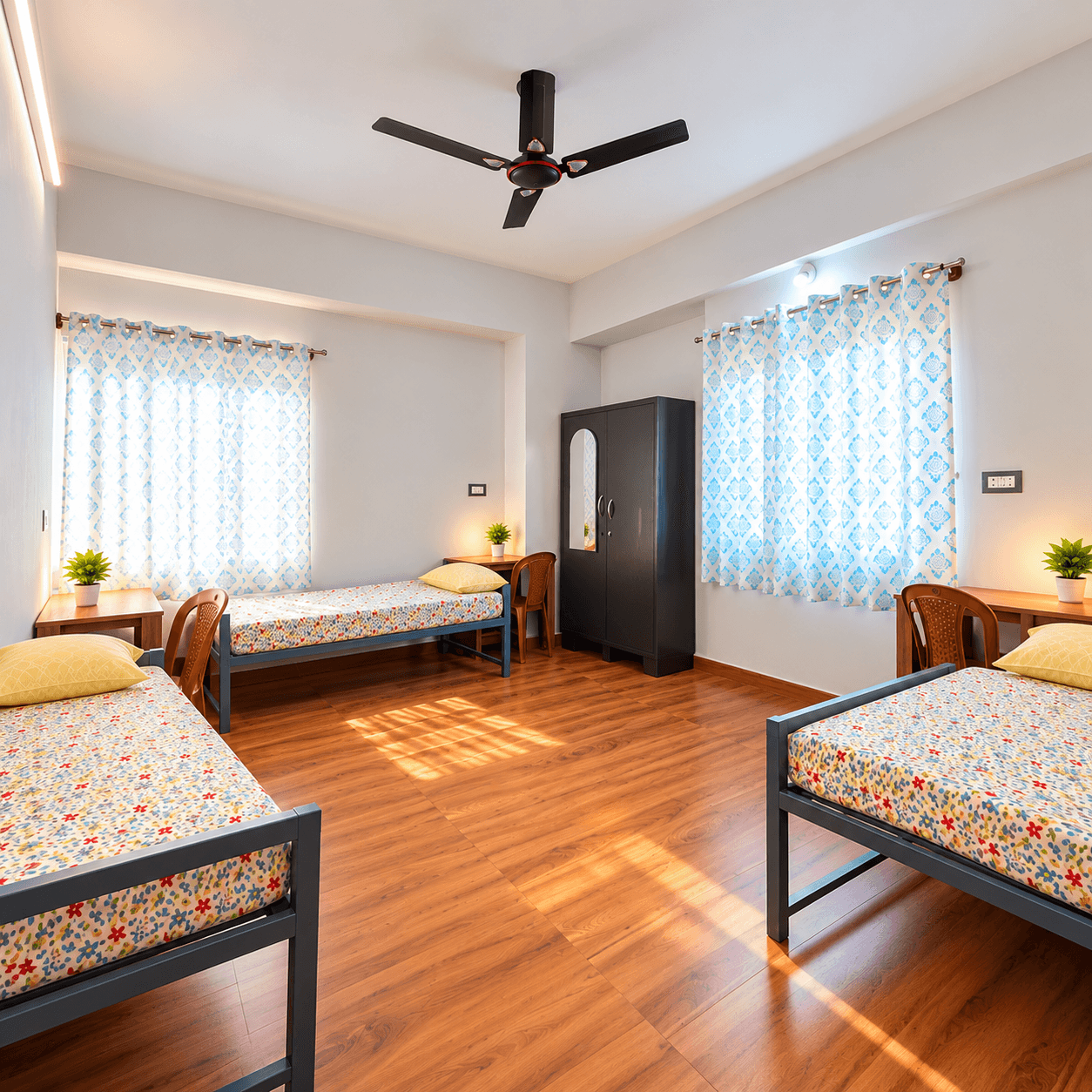Three Sharing Room